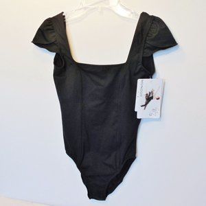 Mondor Womens Black Dance Leotard Small Petite